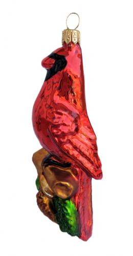 Bombka formowa: Ptaszek kardynał czerwony (208) SZ
