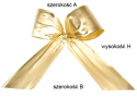 Kokarda plastikowa zewnętrzna złota (15) 40*40*70cm
