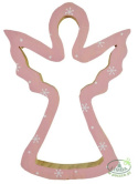Anioł drewniany róż (CHR250) pak.12