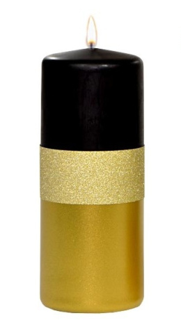 Świeca klubowa KL-5 150/58mm Brilliant Gold czarna/złota