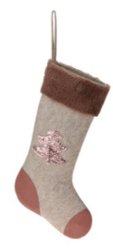 Skarpeta duża filc z futerkiem różowym 4 wzory(010014)