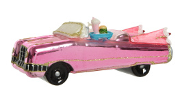 Bombka szklana: Cabriolet różowy (120750)