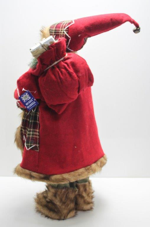 Mikołaj 60cm w płaszczu z laską buty futerko (CH19B-14275)