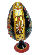 Bombka Morozko: Jajko z pawiem na podstawie czarne (466)