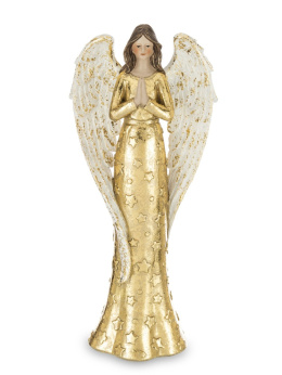 Anioł modlący złota sukienka w gwiazdki (159507)