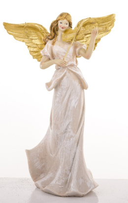 Anioł ze skrzypcami ( z jej lewej strony) złote skrzydła (133290)
