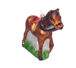 Bombka formowa: Koń brązowy (85) D