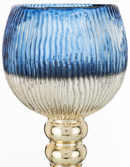 Kielich szklany złoto niebieski mały (154409)