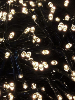Lampki LED 200L+gnbiałe ciepłe wew/zew 10m dekoracji (11/14/LED/WW-CB))