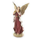 Anioł bordowy z surmą poliresing (147957)