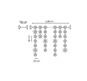 Kurtynka sople LED zewn. 100L +gn. 5m/6W (25-658) kolor biały ciepły