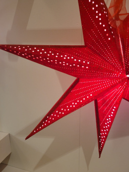 Gwiazda papierowa lampa czerwony welur 2 wzory(484563)