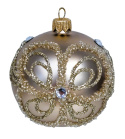 Bombki 100 dekorowane ornament op.4szt.: SATYNOWA