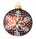 Bombki 120 dekorowane ornament op.4szt.: KOLEKCJA PIERNIKOWA