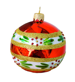 Bombki 100 dekorowane ornament op.4szt.: JAK U BABCI