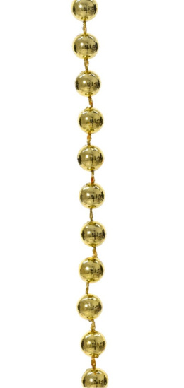 Łańcuch z koralików jasno złoty tuba (000566)