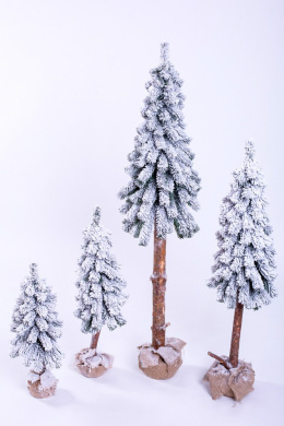 Choinka "Świerk Alpejski na pniu śnieżony" 65cm (DC2030)